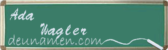 Ada Wagler Visitenkarte